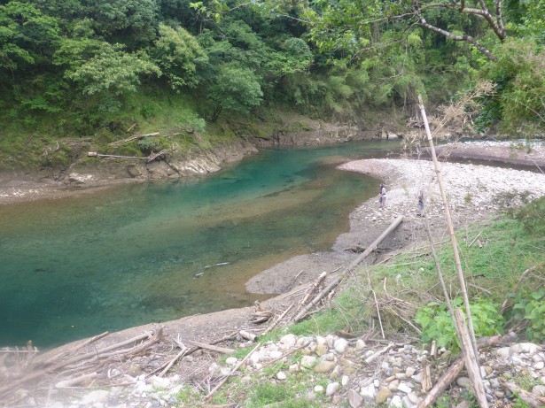 減水進む七川ダム